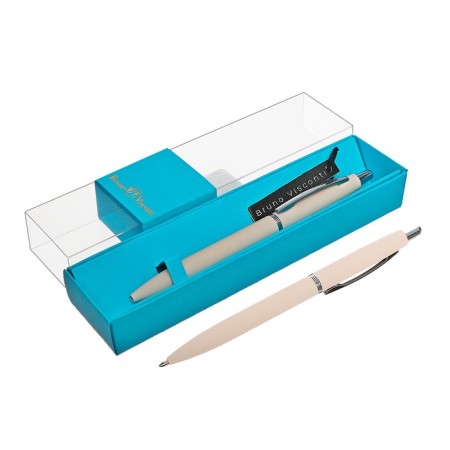 Automatic ball handle, 1.0 mm, BrunovisConti San Remo, blue rod, powder metal case Soft Touch, in case