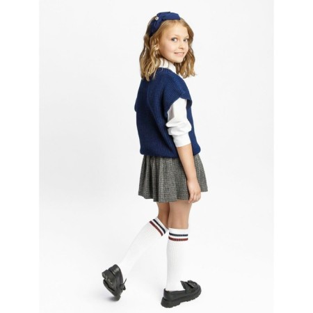 Жилет для девочки Amarobaby Knit, рост 128 см, цвет синий-10