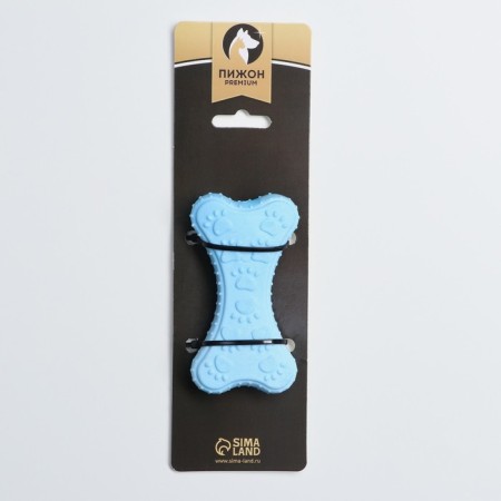 Toy floating "paws" Piggon Premium, foamed TPR, 10.5 x 5.5 x 2 cm, blue-3
