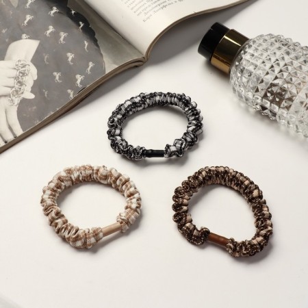 Hair elastic band "Anet" Classic Cage, 5 cm, mix-1