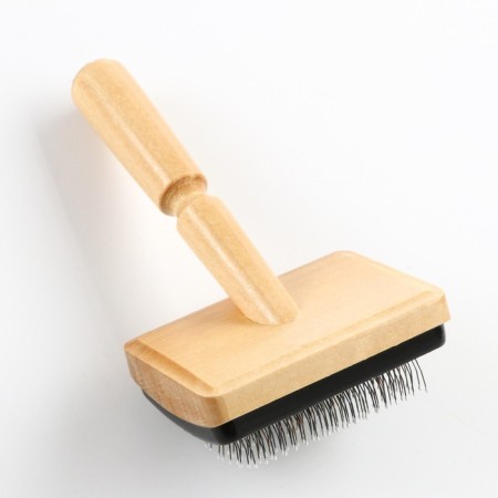 Brush - Wooden Pucrhester "Premium" with drops, base 80 x 60 mm-1