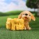 Figure pot "Puppy with a pot" beige, yellow, 16x20x16cm