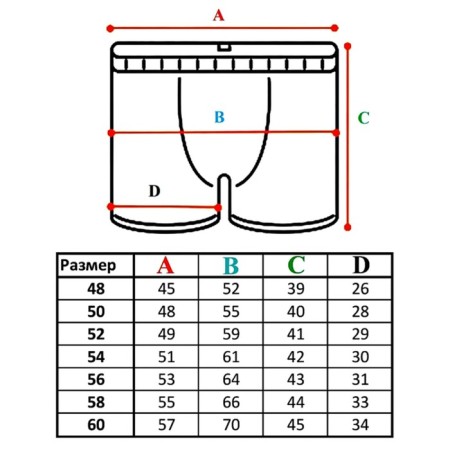 Men's panties, size 58, white, gray, 2 pcs-10