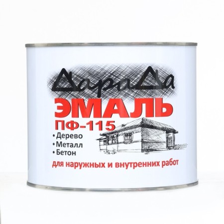 Enamel (Darada) PF-115 (GOST) Gray 1.8 kg