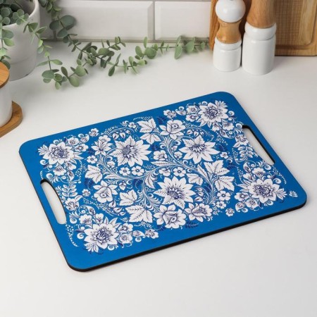 Cutting board-stalk "Gzhel" 36x28 cm