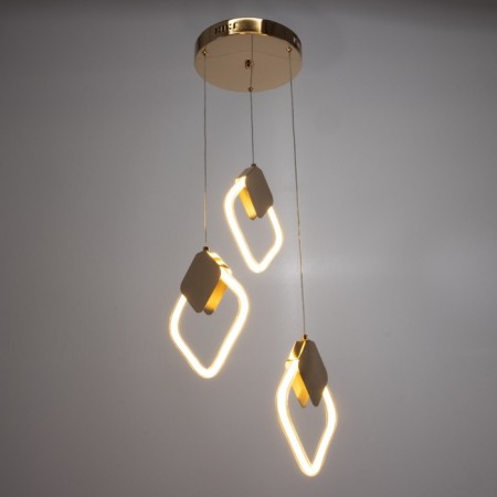 Lamp Bayerlux 1794/3 LED 72W 3000k gold 43x43x23-123cm-1
