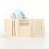 Women's wallet on the button, turquoise color