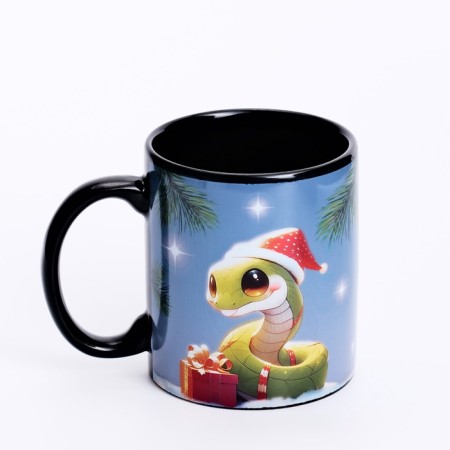 New Year's Homeleon mug "Winter will give a miracle", 350 ml-4
