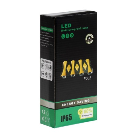 Front Facade "Gloss", FSD-044, 8 W, 3000K, 4 rays, IP65, 220 V, plastic, black-10