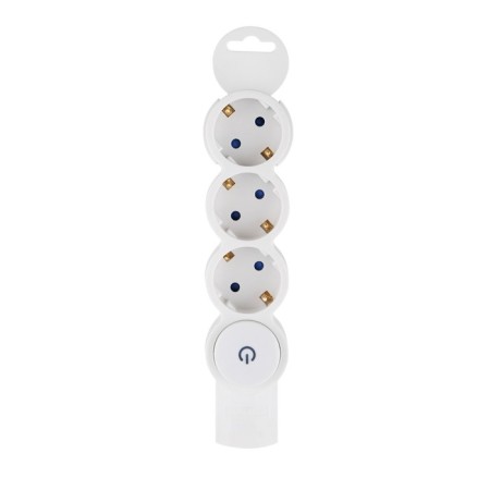 Rosetic block, Quick Fix, 3 nests of s/s curtains with a stop 3680W 16a ip20 white 32018 2, Duw-2
