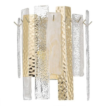 Sconces st. SL1636.201.02. Scolare. 2x40 watts, E14, 27x30 cm, golden color-1
