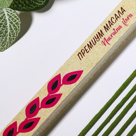 Incense "Premium Masala Patient Flora wood", 20 sticks in packaging-1