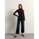 Jeans wide female Conte Elegant, size L, color Washed Black