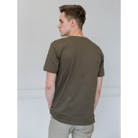Male T -shirt, size 44, khaki color-4