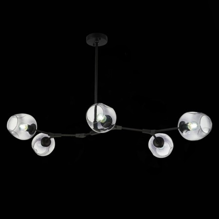 Suspended EVOLUCE lamp. Sle154843-05. Rametto. 5x40 watts, E27, 139x78x33 cm, black color-1