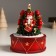 Souvenir polystone music is mechanical, the "Nutcrackers at the Christmas tree" are spinning 11x11x14 cm