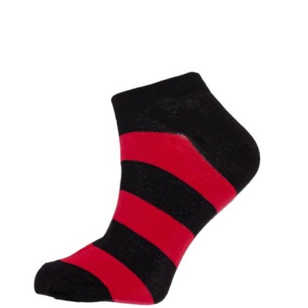 Women's socks, size 25, black-red color-1