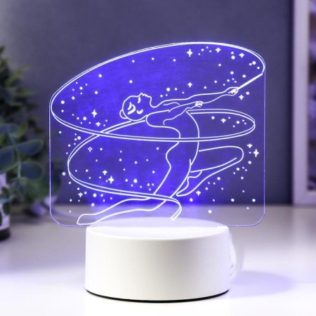 Light "Gymnast" LED RGB from the network 9.5x14x16 cm