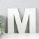 Panel letter "M" 22.5x20 cm, white