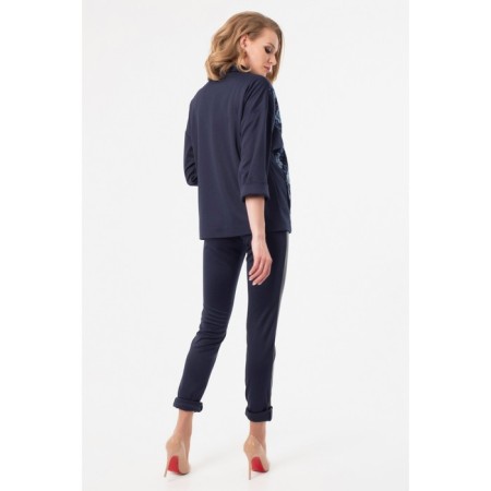 Female jacket, size 46, blue color-7