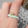 Ring "Heart", turquoise color in gold, dimensionless