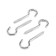 Bourup-half-cut tundra, white zinc, 3.5x40 mm, 4 pcs