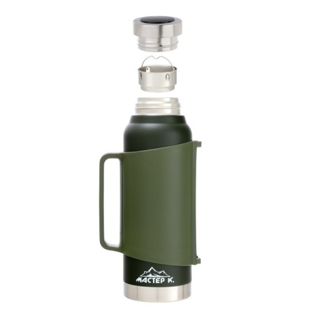Thermos, 1.2 l, the Master K movement, retains heat 48 hours, with a mug, with a thermometer-1