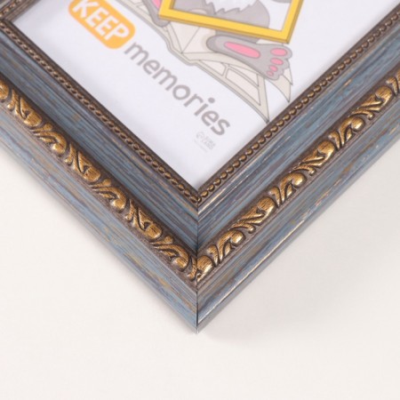 Photo frame Plastic "Babylon" 10x15 cm, blue-blue-2