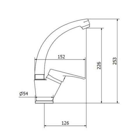 Zipponi Kristal washbasin, with a side lever, color chromium-1