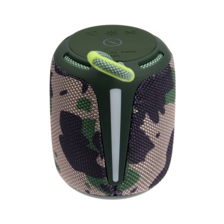 Portable column Booms350, 7 watts, 1200 mAh, backlight, micro sd, khaki-4