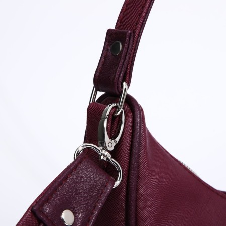 Women's bag Textura, baguette, small size, burgundy color-4