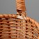 Wicker basket, 26 × 21 × 10/31 cm, vine, corn