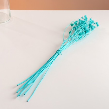 A set of dried flowers "Eringium", ban 5 pcs, length 50 (+/- 6 cm), turquoise-3