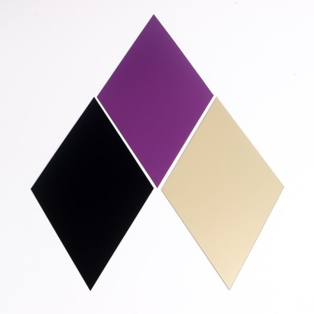 Sticker Plastic Mirror "Romb" MIX 21.6x12.5 cm-1
