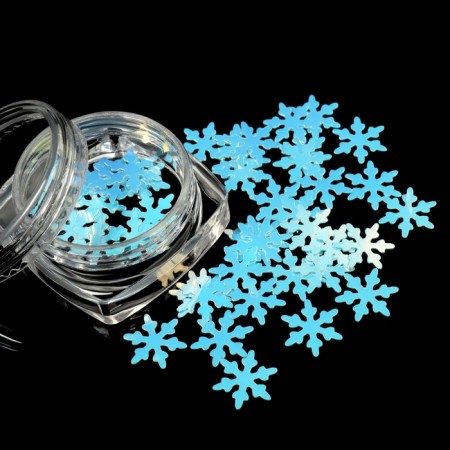 Sequins for decor "Winter", blue