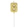 Candle in the cake on the skewer "Almaz", the number "8", gold, 4.5 cm