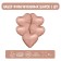 Foil ball 9 “Pink Gold”, mini-heart, without a valve, a set of 5 pcs.