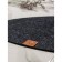 Serving napkin on the table "Gray", 33.5 × 38.4 cm, thickness 4 mm, color black