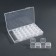 Organizer for decor, 7 blocks, 4 cells, 17.5 × 10.5 × 2.7 cm, the color is transparent