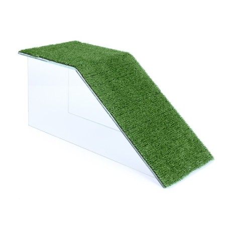 Bridge for the turtle unilateral No. 4 with grass, 51 x 20 x 21 cm
