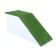 Bridge for the turtle unilateral No. 4 with grass, 51 x 20 x 21 cm