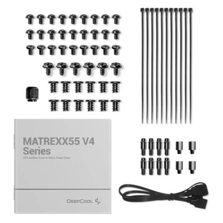 DEPCOOL MATREX 55 V4 Black Black BP BP 7x120mm 2x140mm 2xusb3.0 Audio Bott PSU-4