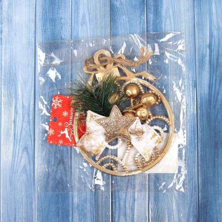 Christmas tree decoration "Ball with a branch" 12.5x10 cm-2