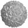 Semisphere Massage ONLYTOP, 16x16x9 cm, gray color