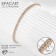 Bracelet "ice" 1 row, white color in gold, 7 cm