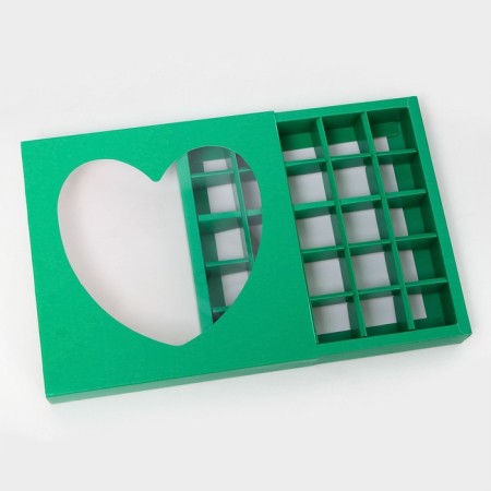 Box for sweets 25 pcs, 22 x 22 x 3.5 cm, mint-3
