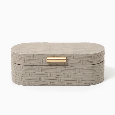 The casket for jewelry "weaving" eco -leather, set 2 pcs.-4