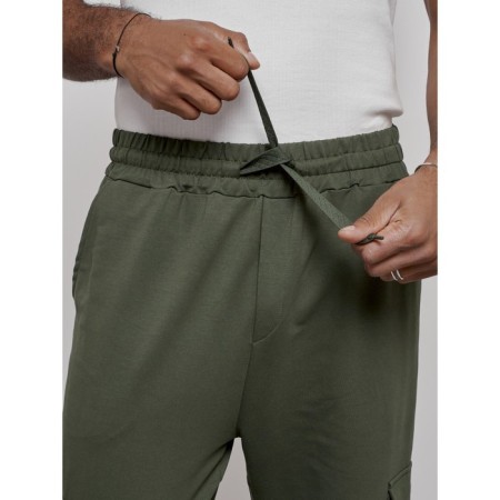 Joggers male, size 52, khaki color-11