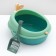 A round -round toilet 40 x 33.8 x 25.5 cm, green/orange