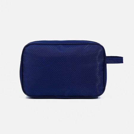 Lightning cosmetic bag, external pocket, pen, blue color-1